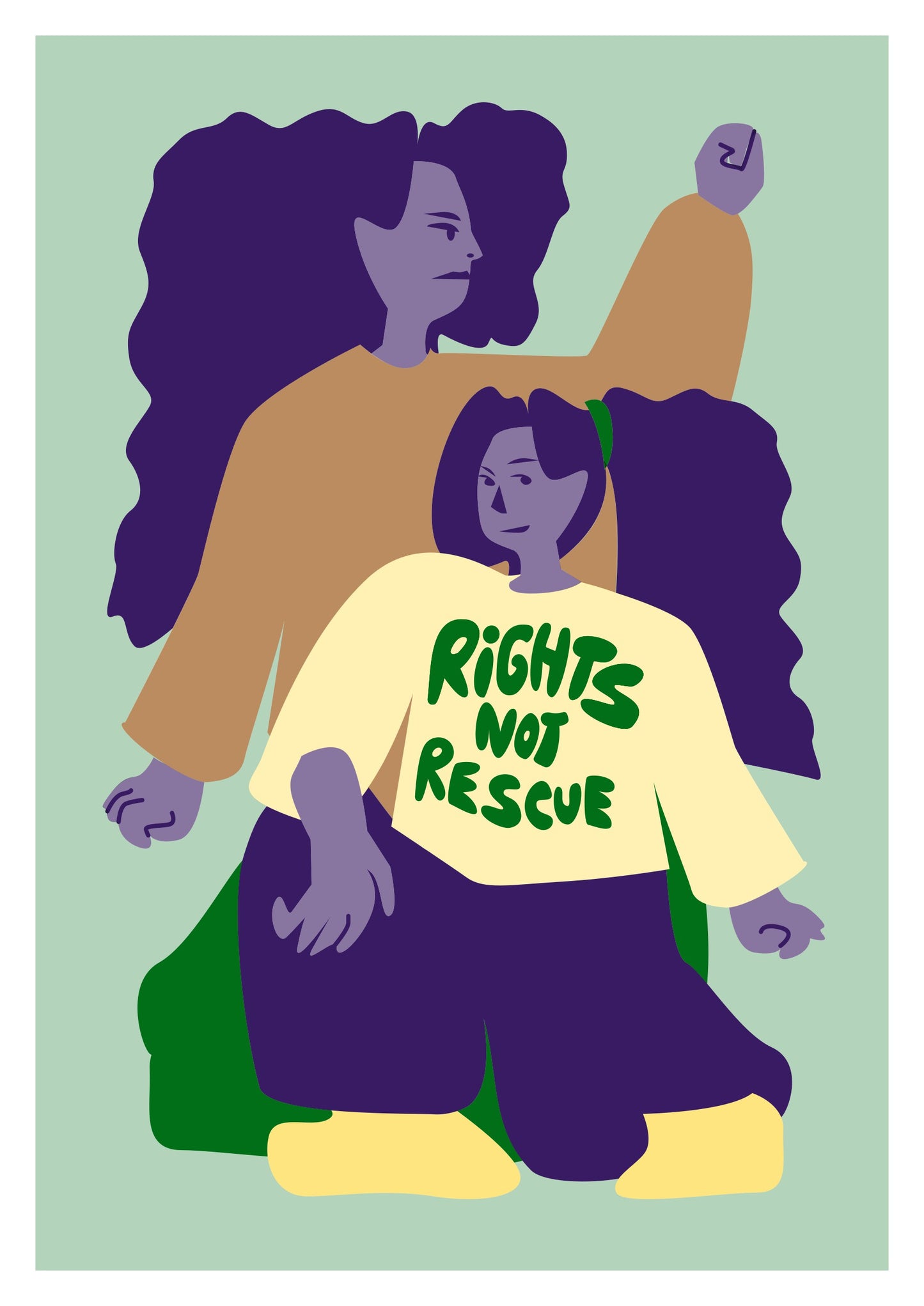 Rights not rescue poster