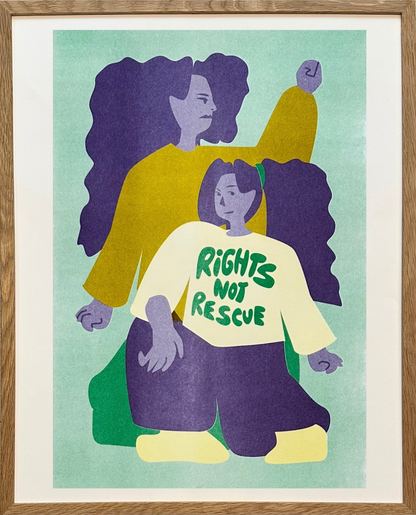 Rights not rescue poster
